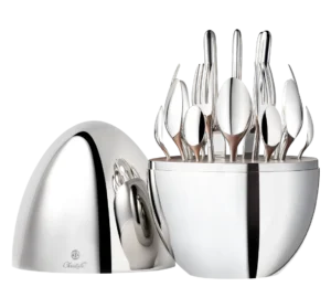 24-Piece Silver-Plated Flatware Set with Chest