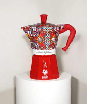 Cafetera italiana roja