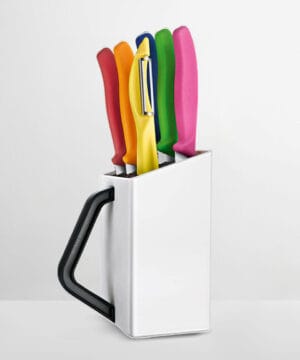 Set de Cuchillos y Pelador 6 piezas en Acero inoxidable